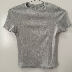 Skims cotton rib T shirt